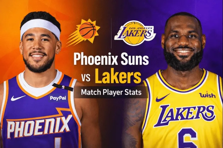 Phoenix Suns vs Lakers Match Player Stats