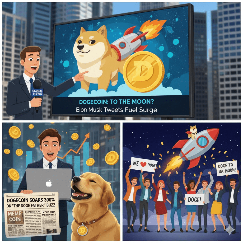 Dogecoin themed header image