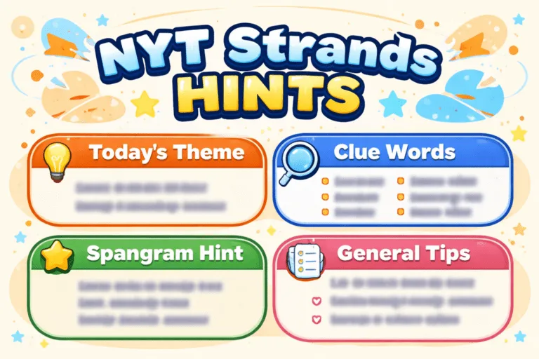 NYT Strands Hints