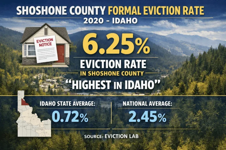 Shoshone County Formal Eviction Rate 2020 Idaho