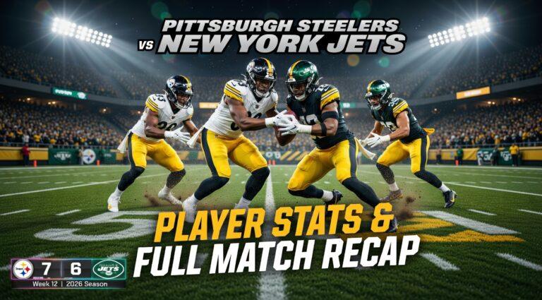 pittsburgh steelers vs new york jets match player stats