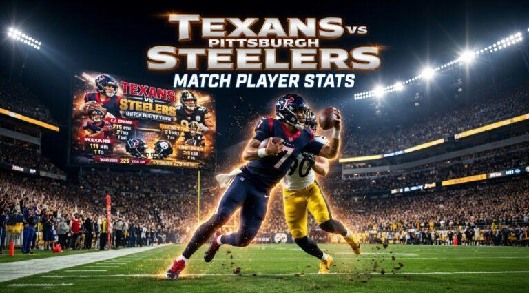 texans vs pittsburgh steelers match player stats