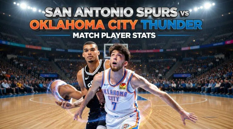 San Antonio Spurs vs Oklahoma City Thunder Match Player Stats
