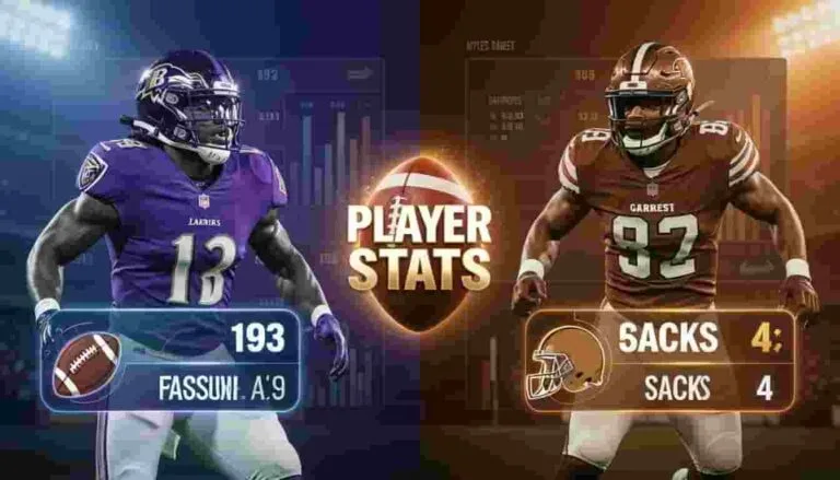 Baltimore Ravens vs Cleveland Browns Match Player Stats