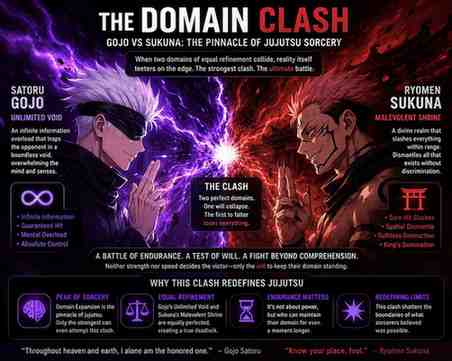 Gojo vs Sukuna Domain Clash